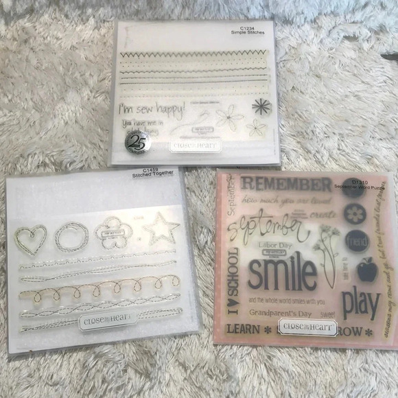 Close To My Heart Other - CLOSE TO MY HEART Set of 3 Stamps